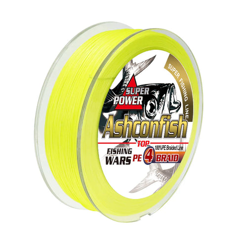 ashconfish braided fishing line yellow