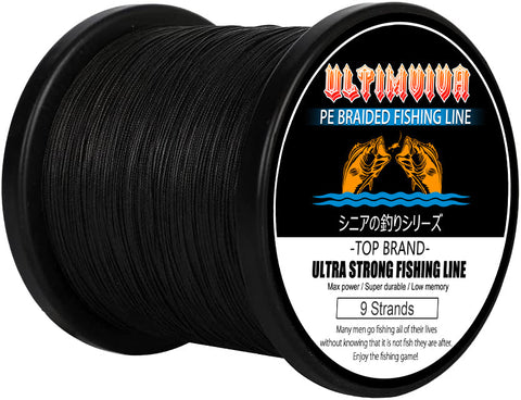 wholesale 9 carrier braided fishing line bulk sales black