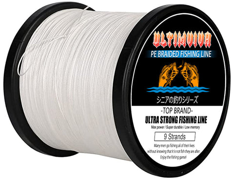 wholesale 9 carrier braided fishing line bulk sales WHITE