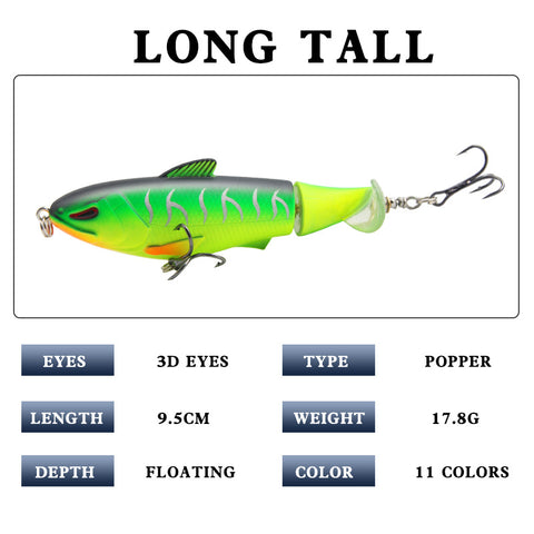 Buy Fishing Lures Set Topwater - Hard Bait Popper 11 Colors wholesale cheap price